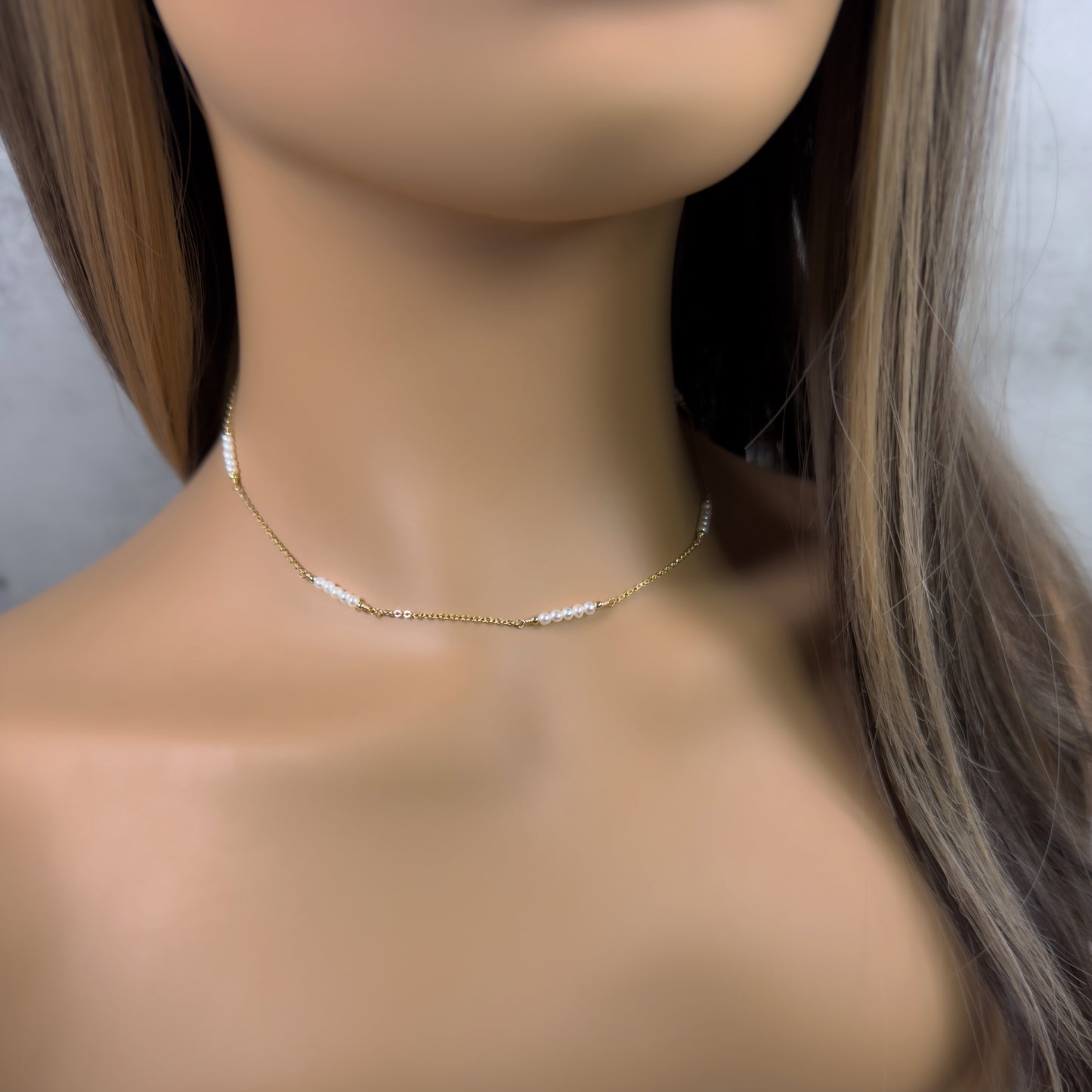 Freshwater Pearl Station Necklace