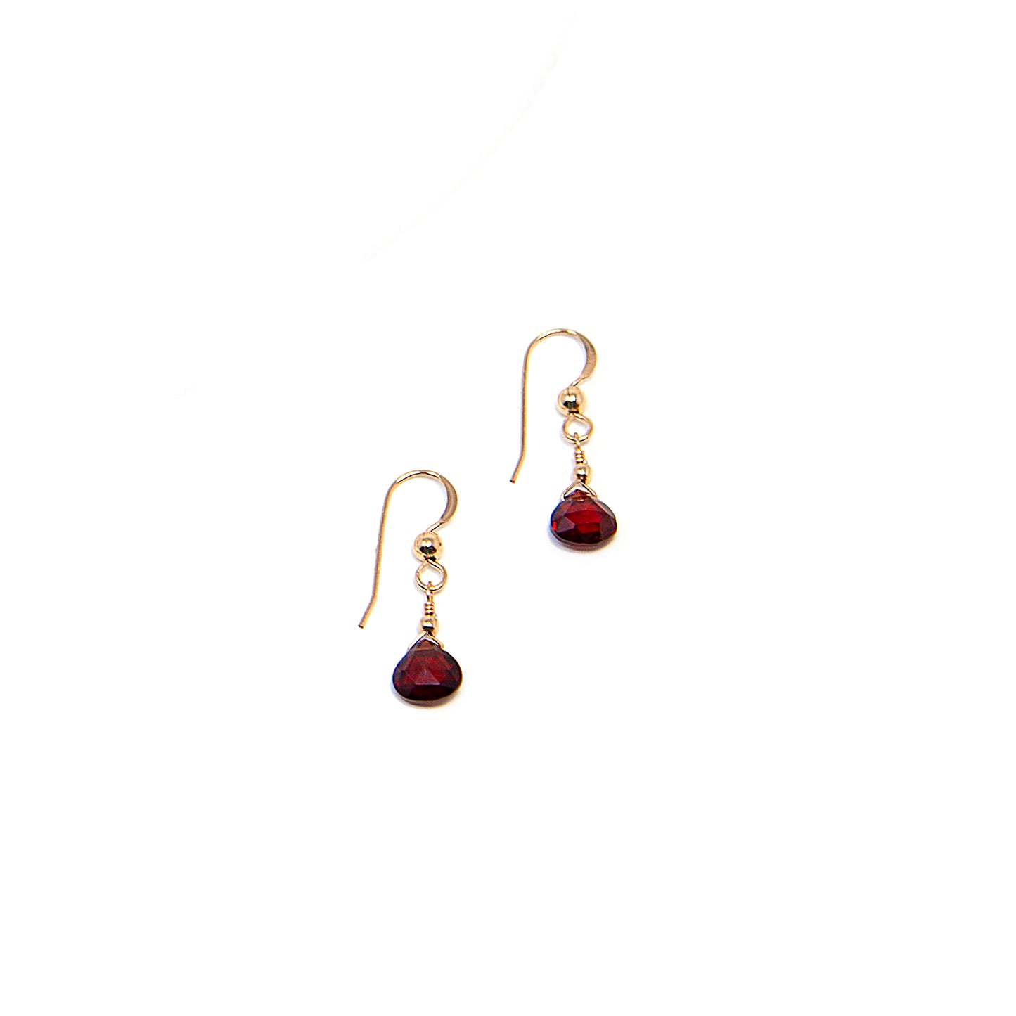 Garnet Drop Earrings