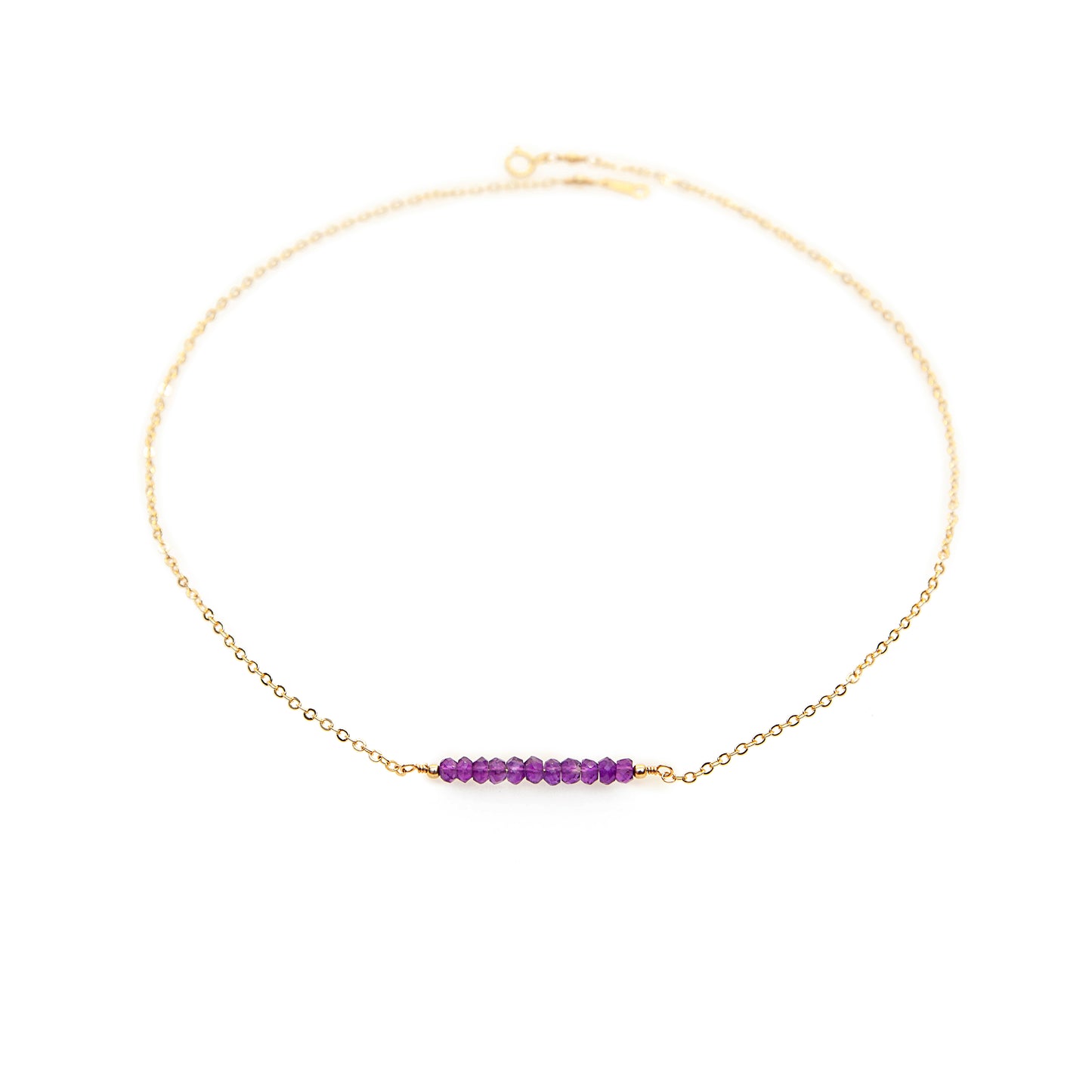 Amethyst Bar Necklace