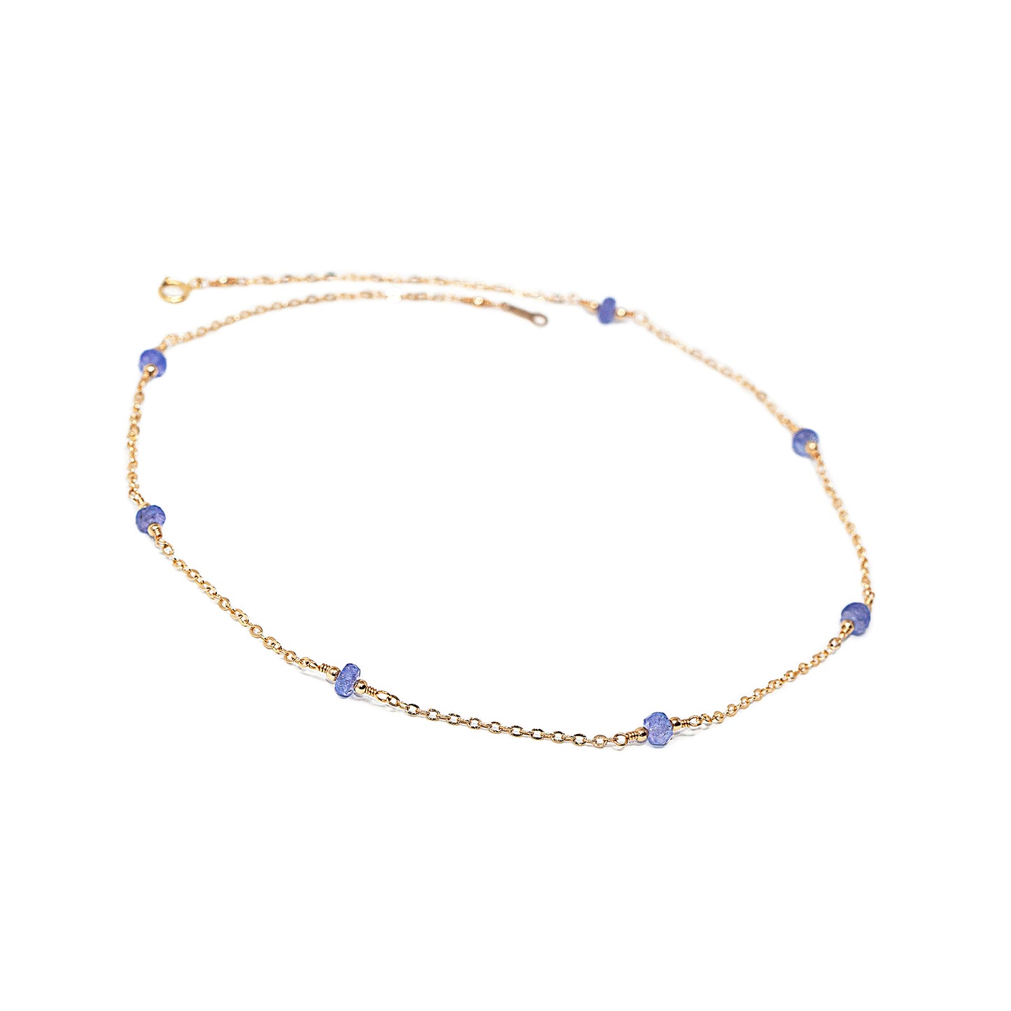 Tanzanite Station Necklace