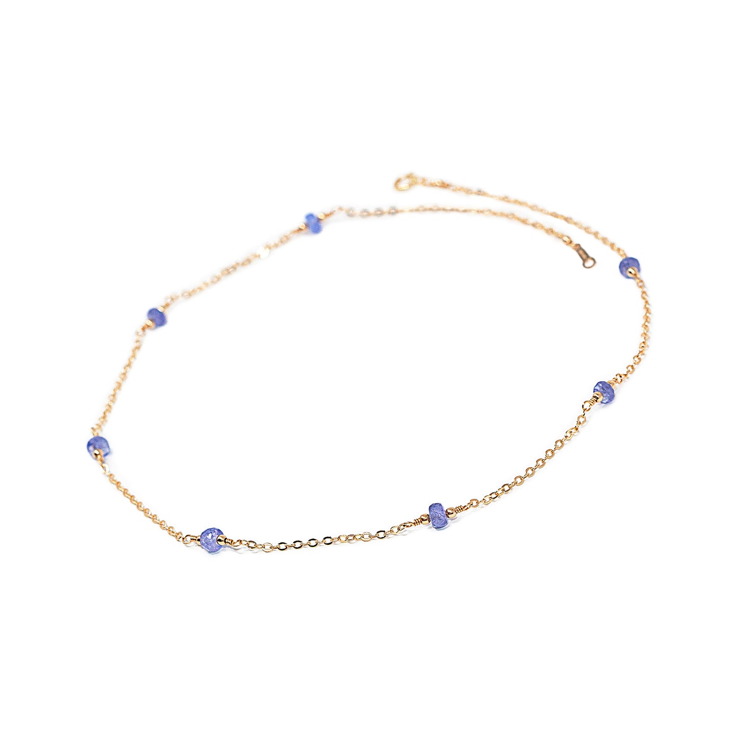 Tanzanite Station Necklace