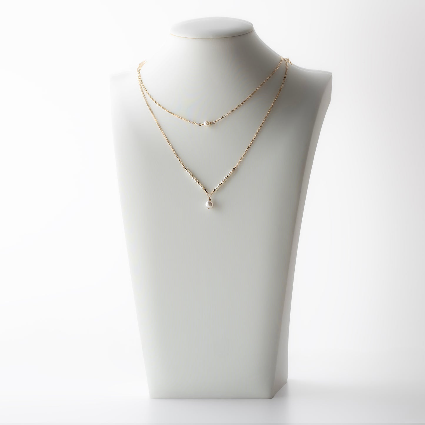 Dainty Akoya Pearl Statement Necklace