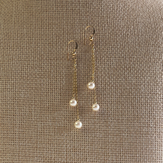 Akoya Pearl Drop Earrings