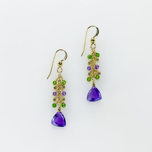 Amethyst Drop Earrings