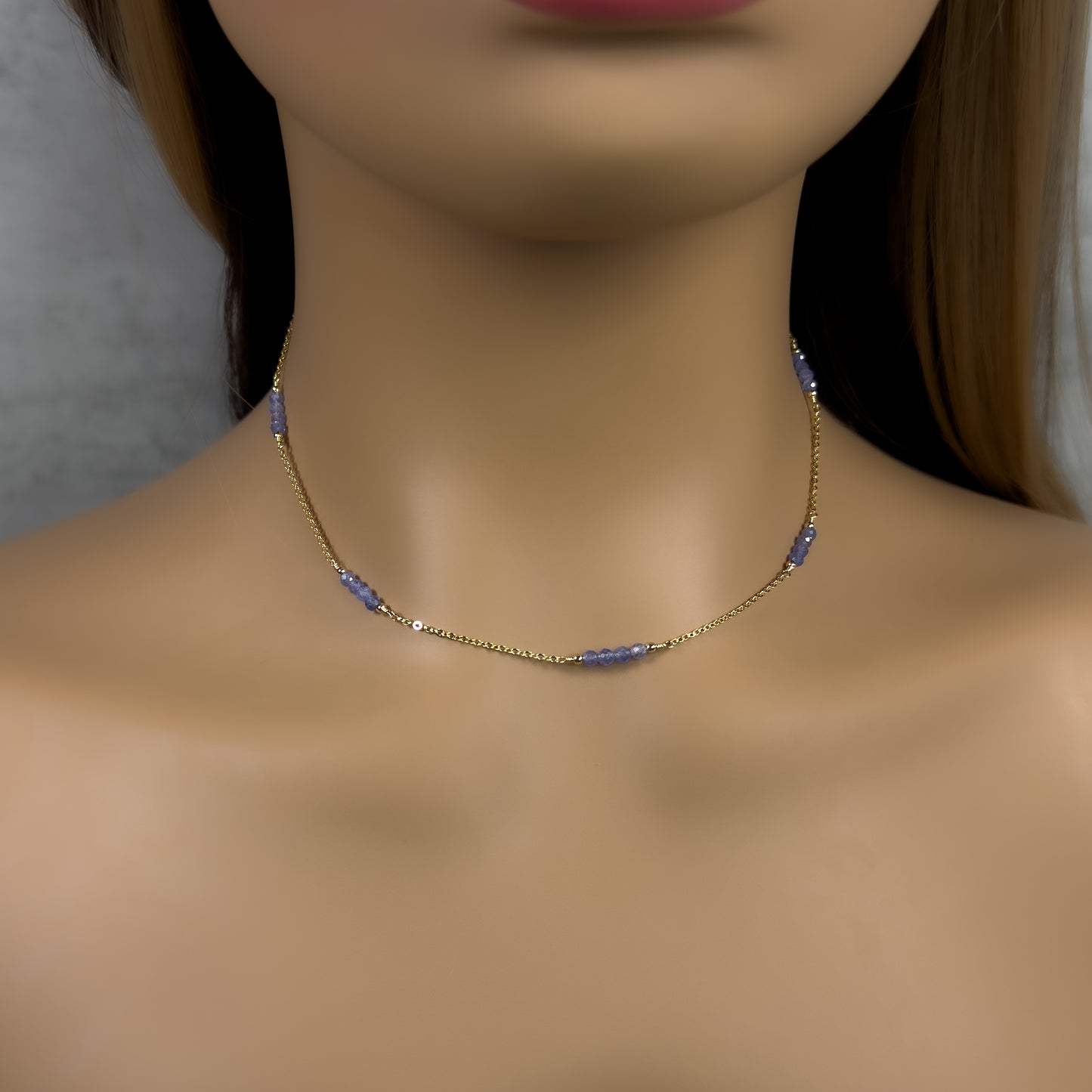 Tanzanite Station Necklace [03]