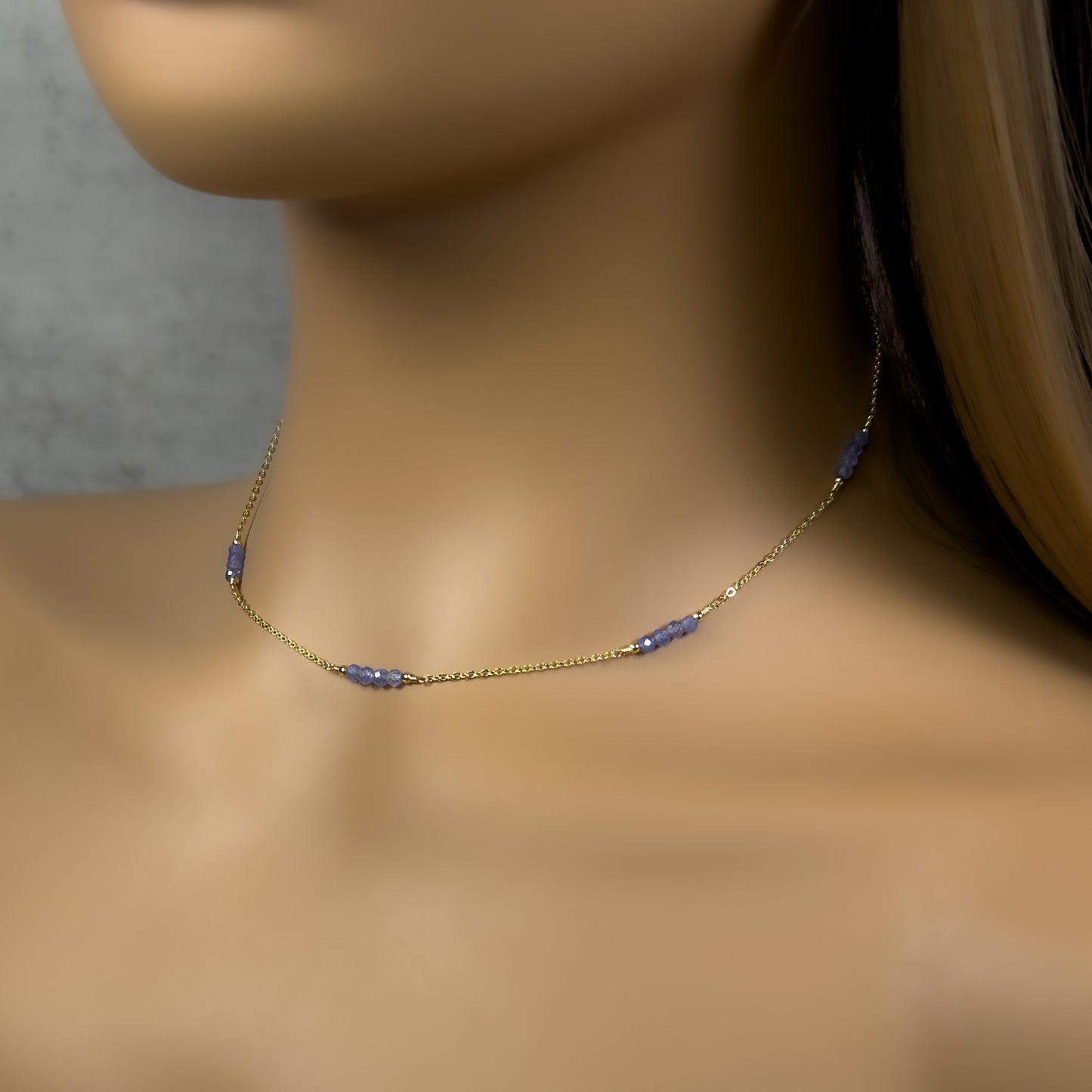 Tanzanite Station Necklace [03]