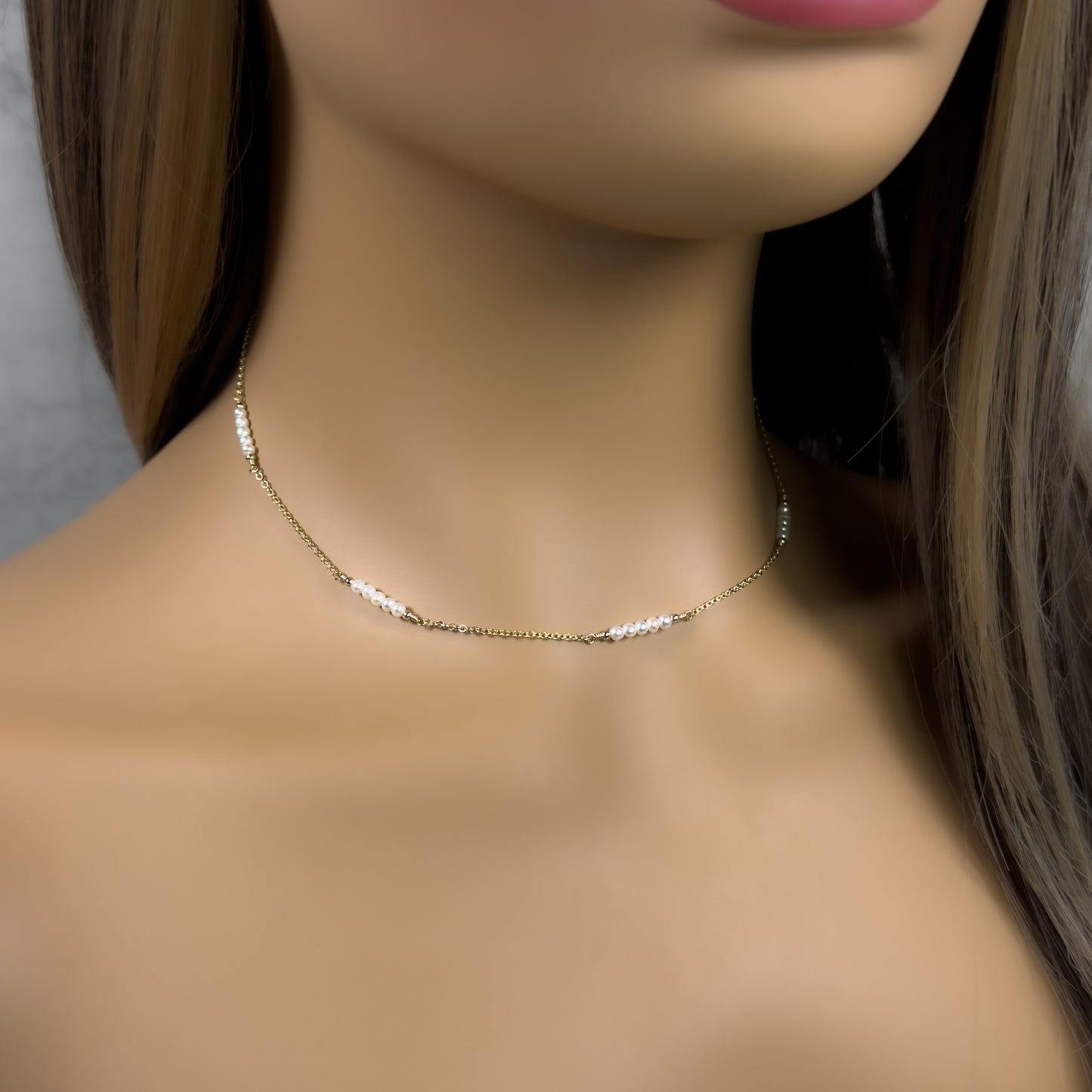 Freshwater Pearl Station Necklace