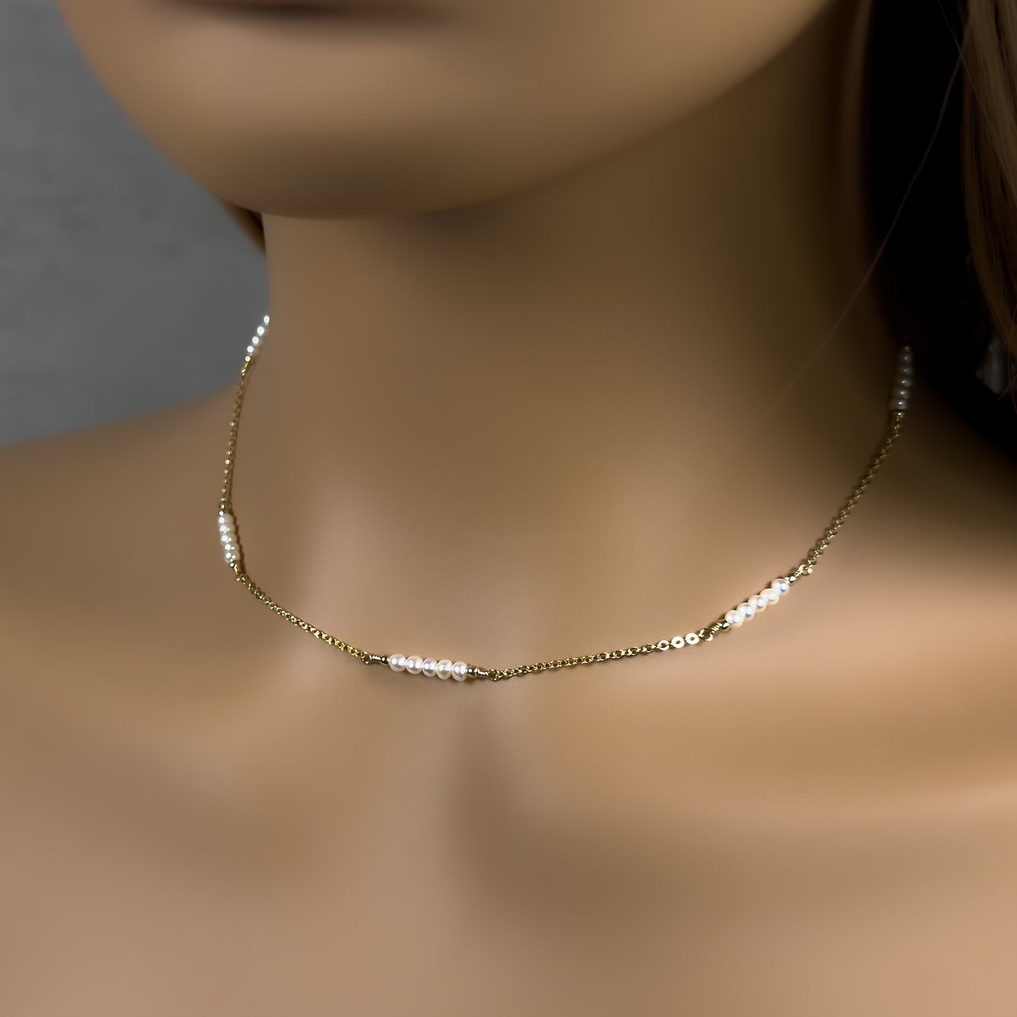 Freshwater Pearl Station Necklace