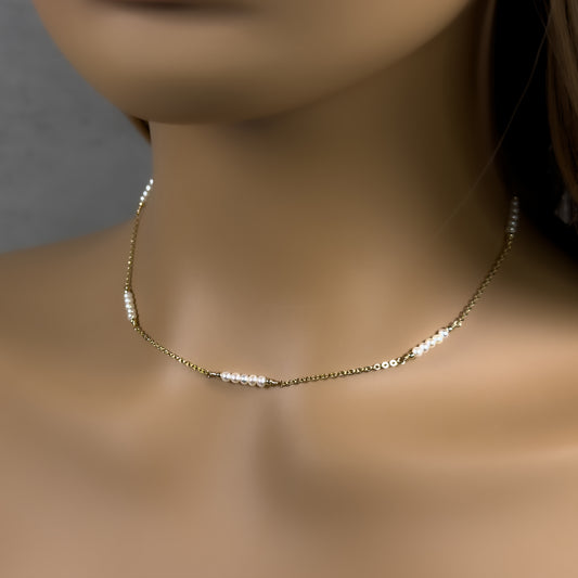 Freshwater Pearl Station Necklace