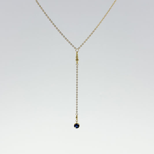 Sapphire Lariat Necklace