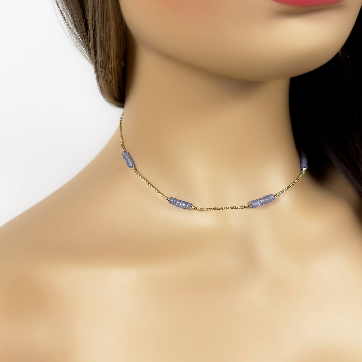 Tanzanite Station Necklace [02]