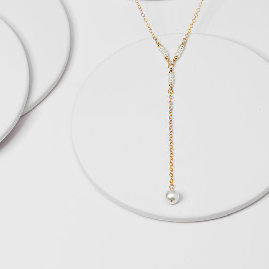 Akoya Pearl Lariat Necklace