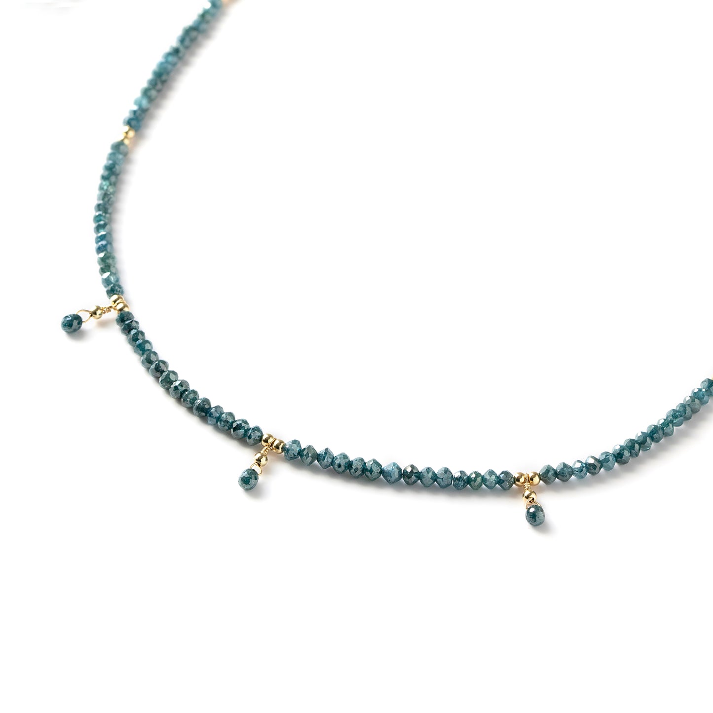 Blue Diamond Choker Necklace