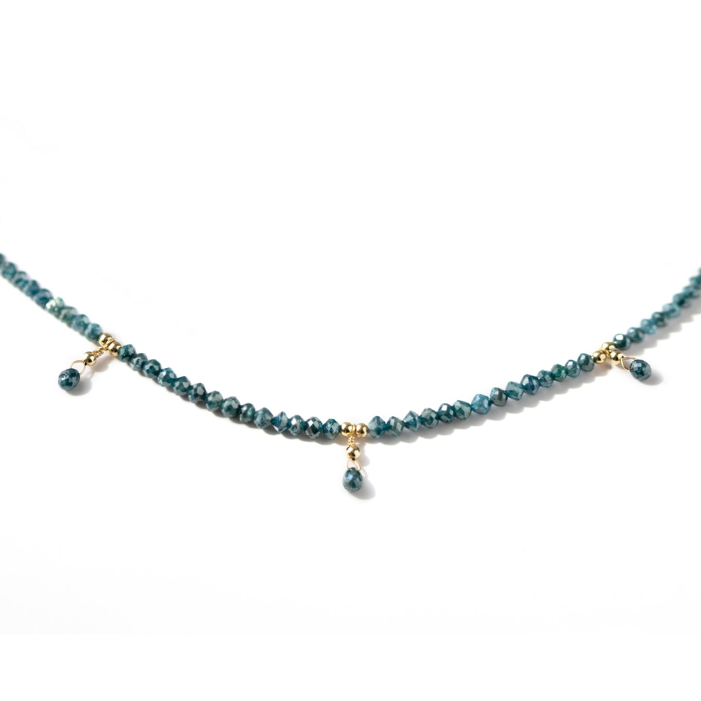 Blue Diamond Choker Necklace