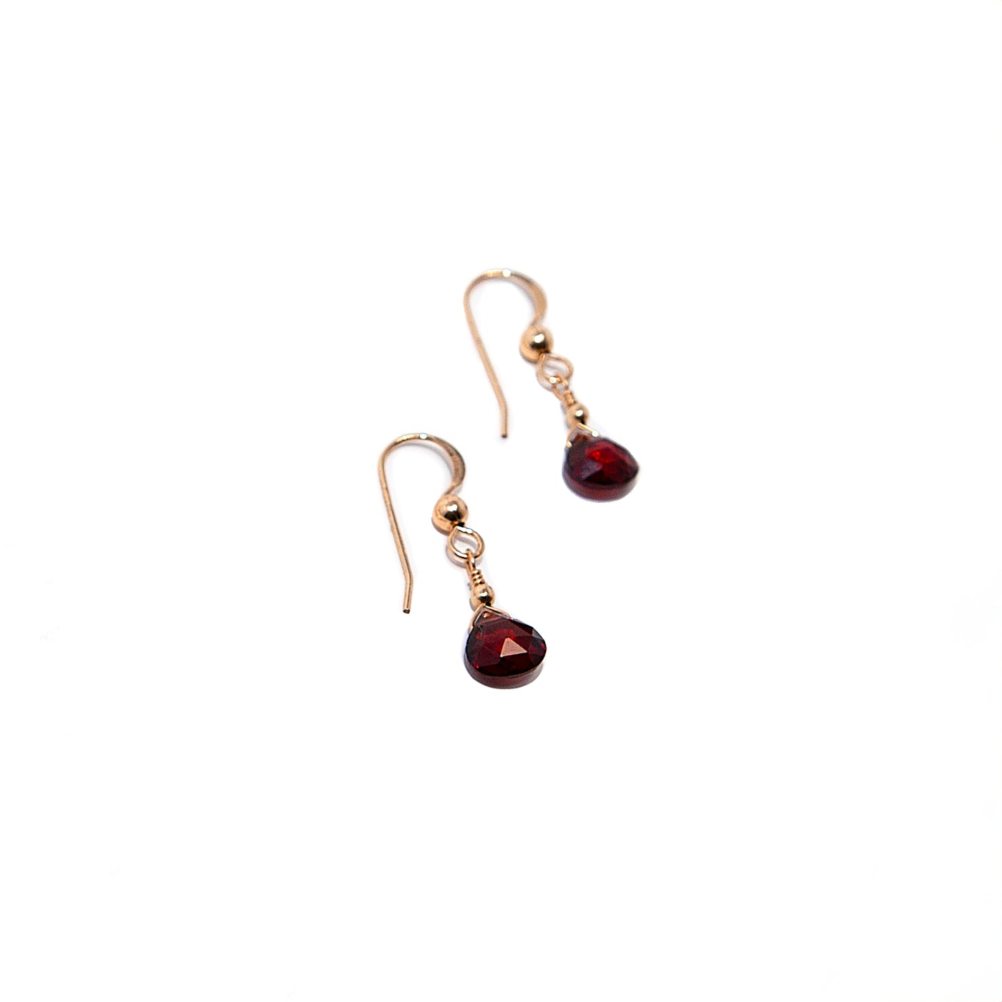 Garnet Drop Earrings