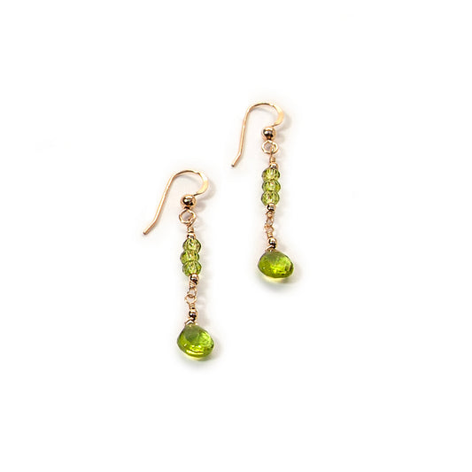 Peridot Teardrop Earrings