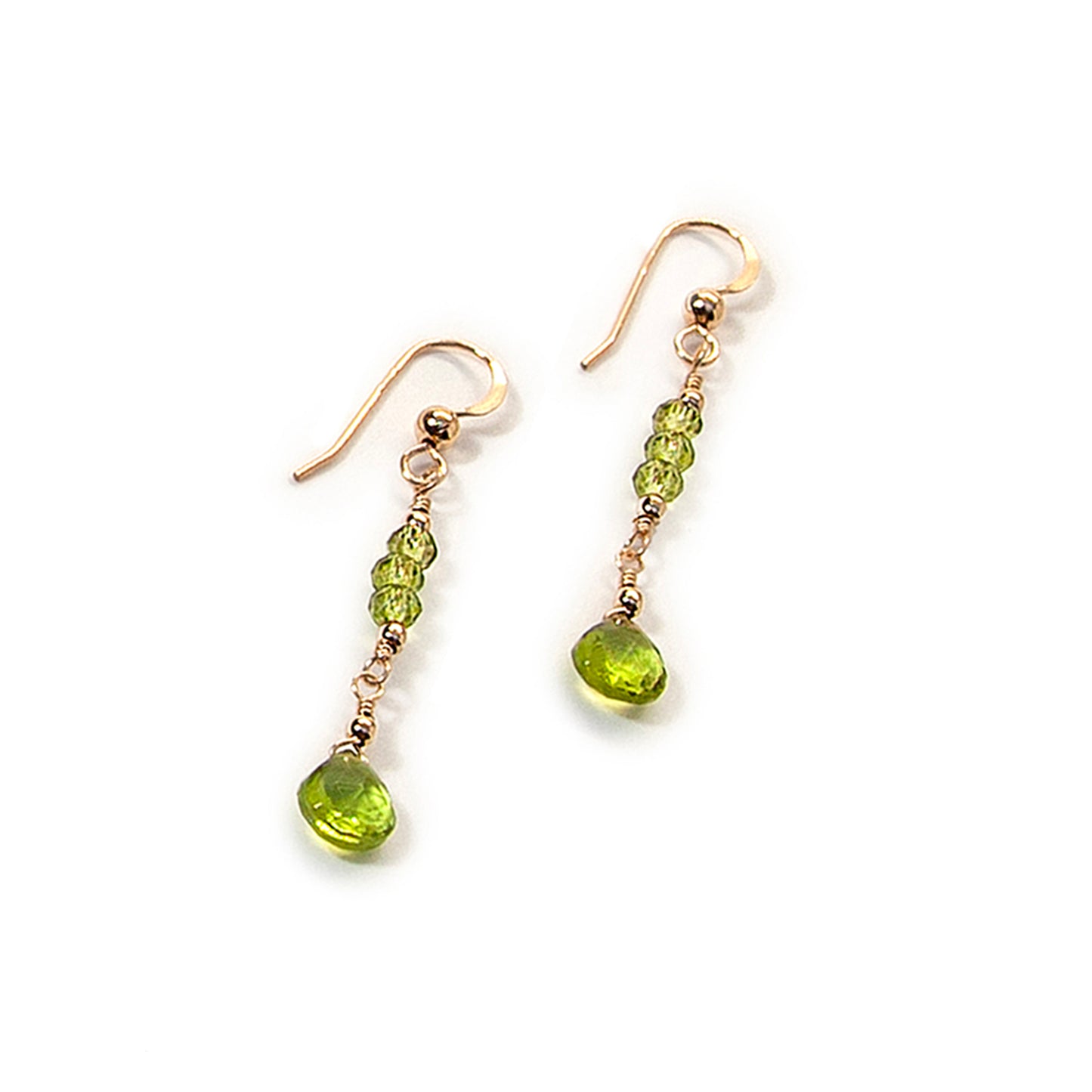 Peridot Pendant Necklace and Earrings Set