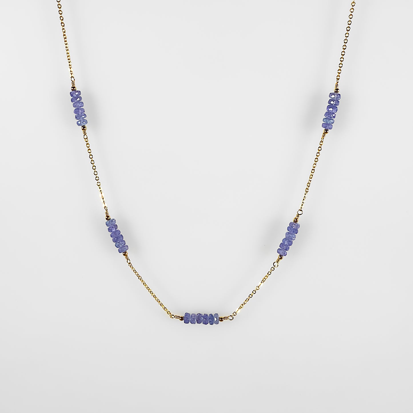 Tanzanite Station Necklace [02]