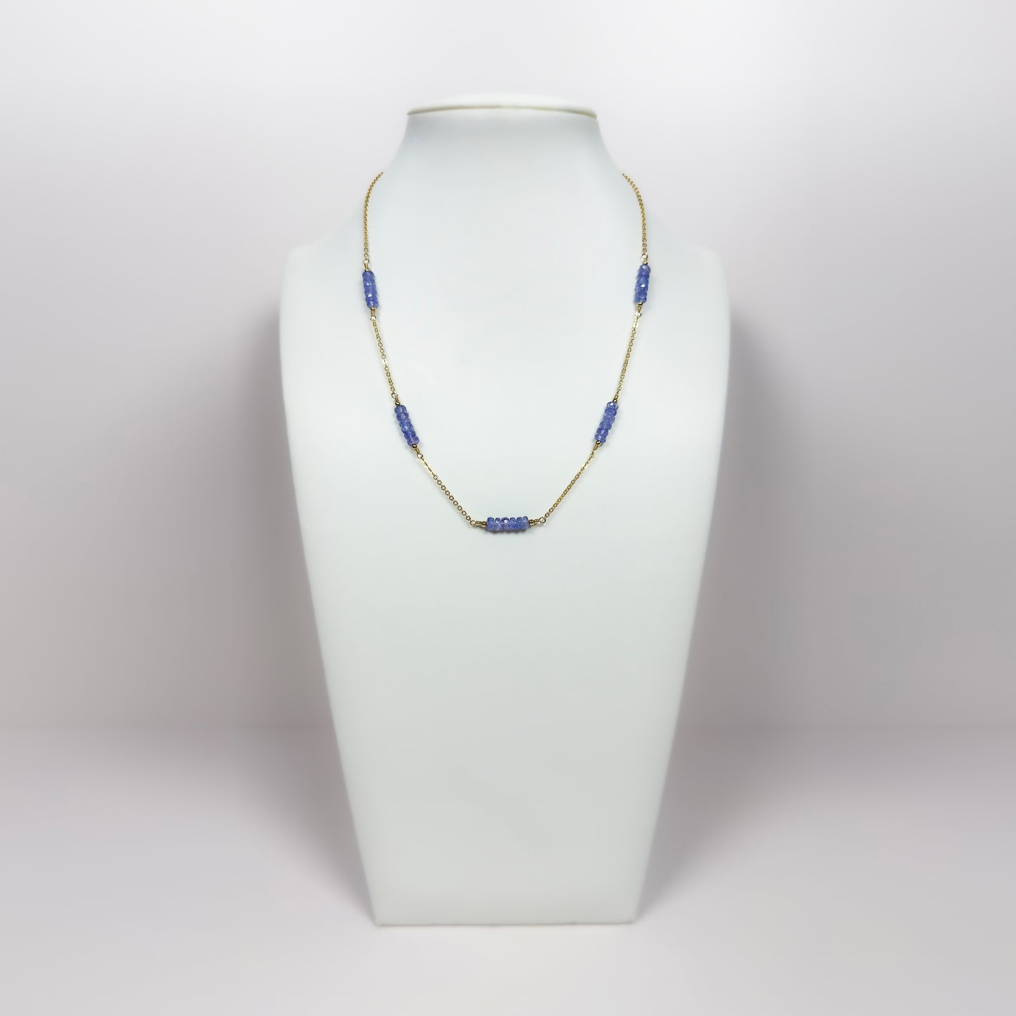 Tanzanite Station Necklace [02]