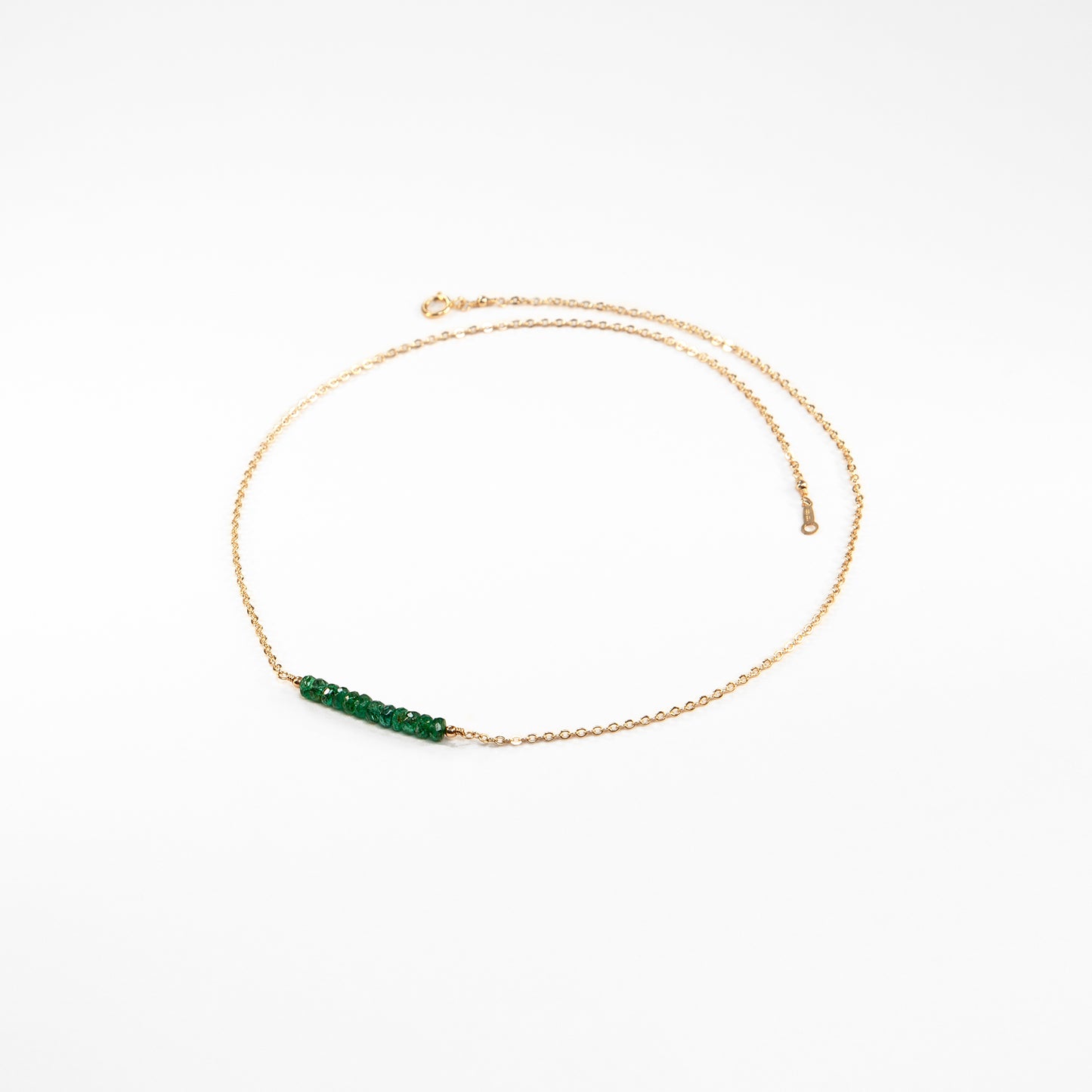 Emerald Bar Necklace