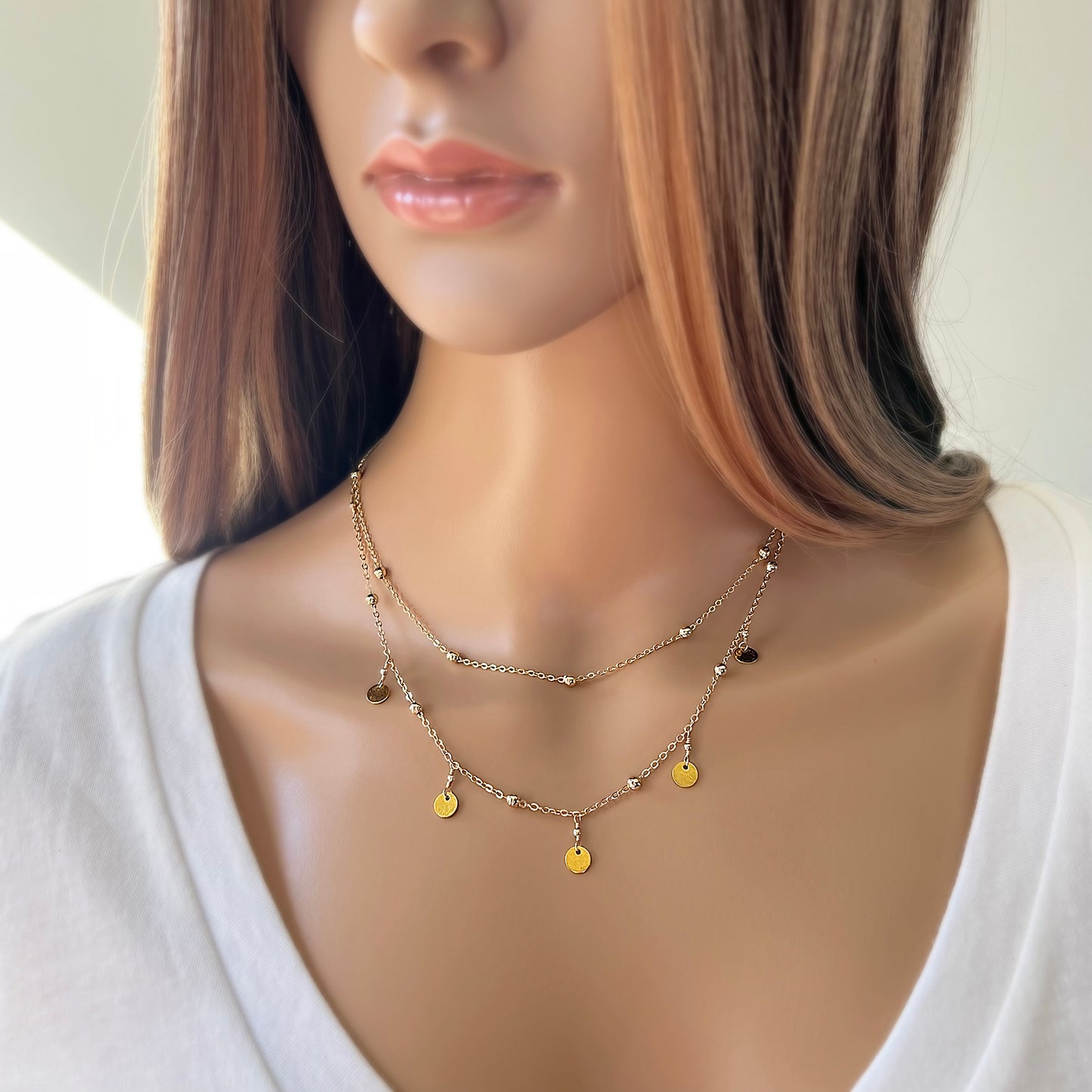 Gold Station Necklace